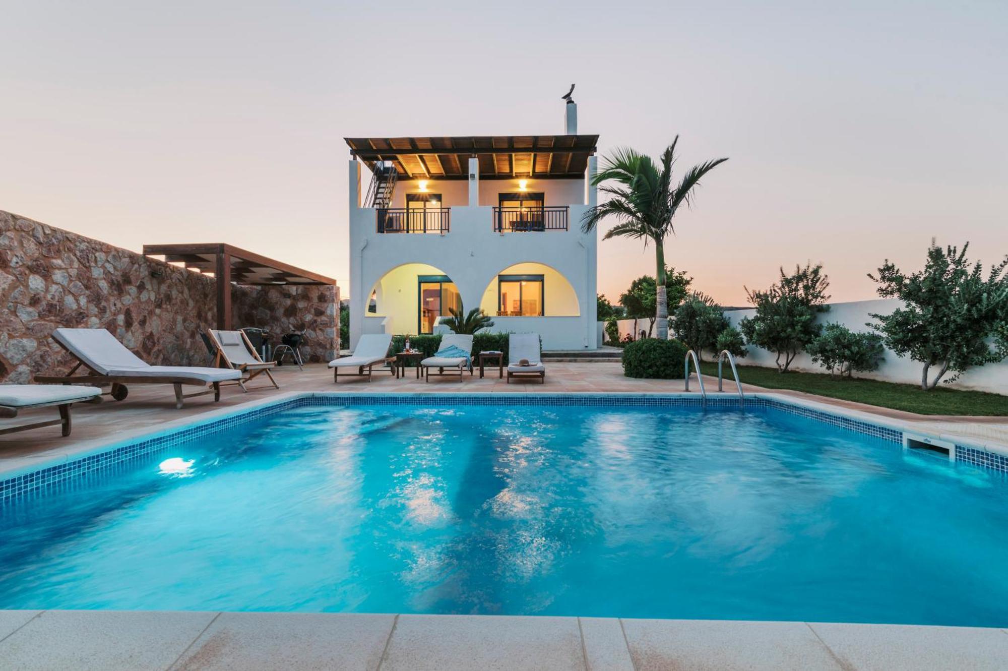 Villa Deep Blue Lakhaniá Exterior foto
